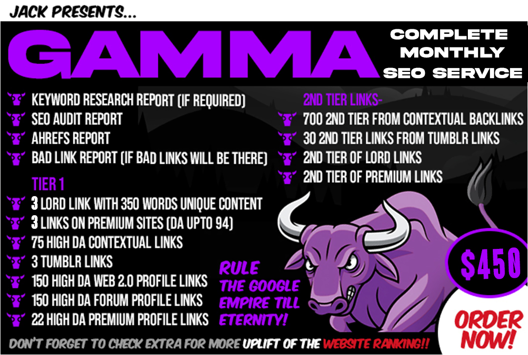 Gamma_do big bull complete monthly SEO service for google ranking